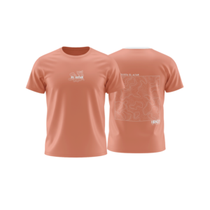 CAMISETA URKU CUMBRE- SALMÓN / BLANCO